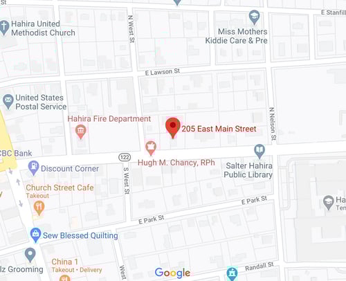 Map Image of our Hahira location.